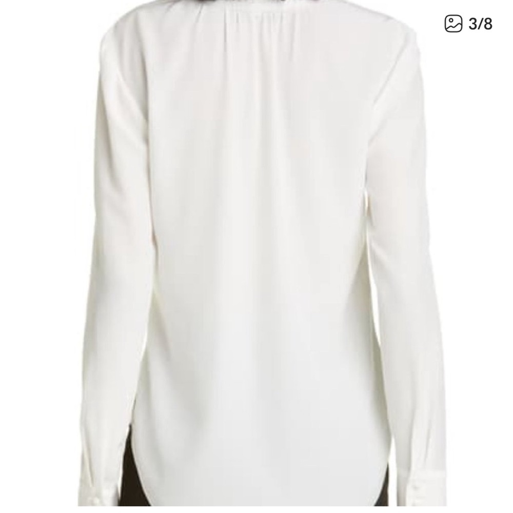 Veronica Beard Marella Silk Button-Front Blouse -… - image 2